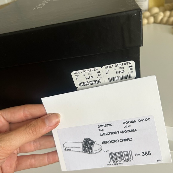 AUTHENTIC Versace Medusa black slides 38.5 Womens - Picture 3 of 5